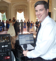 Peter DJ'ing a Wedding