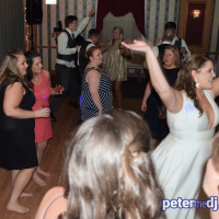 DJ Peter Naughton provides music for Lindsay and Ryan's wedding reception at The Rusty Rail in Canastota, NY