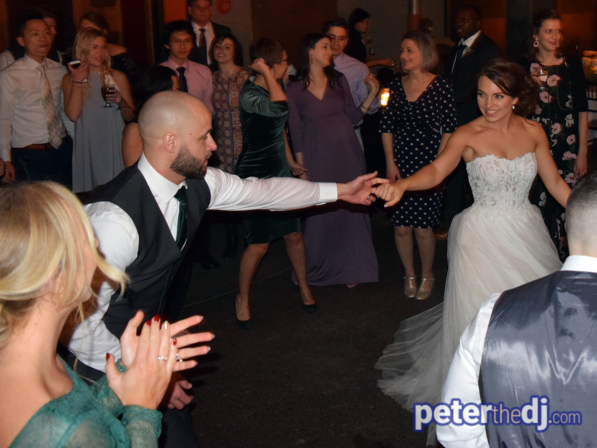 Molly & Cic's wedding at The Cannery, Vernon, NY - photo by Peter Naughton peterthedj.com - December 2019